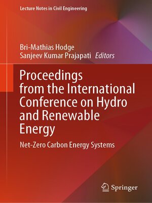 cover image of Proceedings from the International Conference on Hydro and Renewable Energy